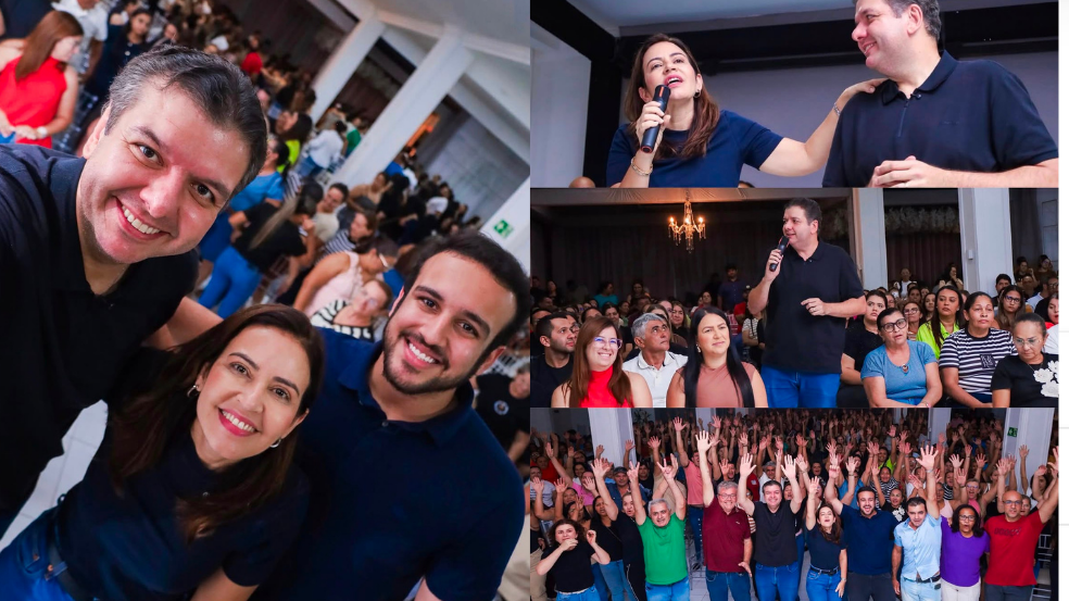 Diego Tavares e Pollyanna Werton reúnem multidão em plenária e reforçam compromisso com o desenvolvimento de Pombal